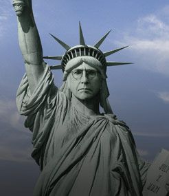 larry david statue of liberty